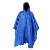 WHATON Camo Raincoat Military Impermeable Waterproof Rain Coat Men Women Camping Rain Poncho Multifunctional Hiking (Color : Blue, Size : One Size) view 1