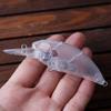 HUFFA 10PCS / Lot Float Fish Lure 9CM 13.5G Unpainted Crankbait Wobblers Rattles Diver Crank Artificial Clear Hard Bait Blanks view 3