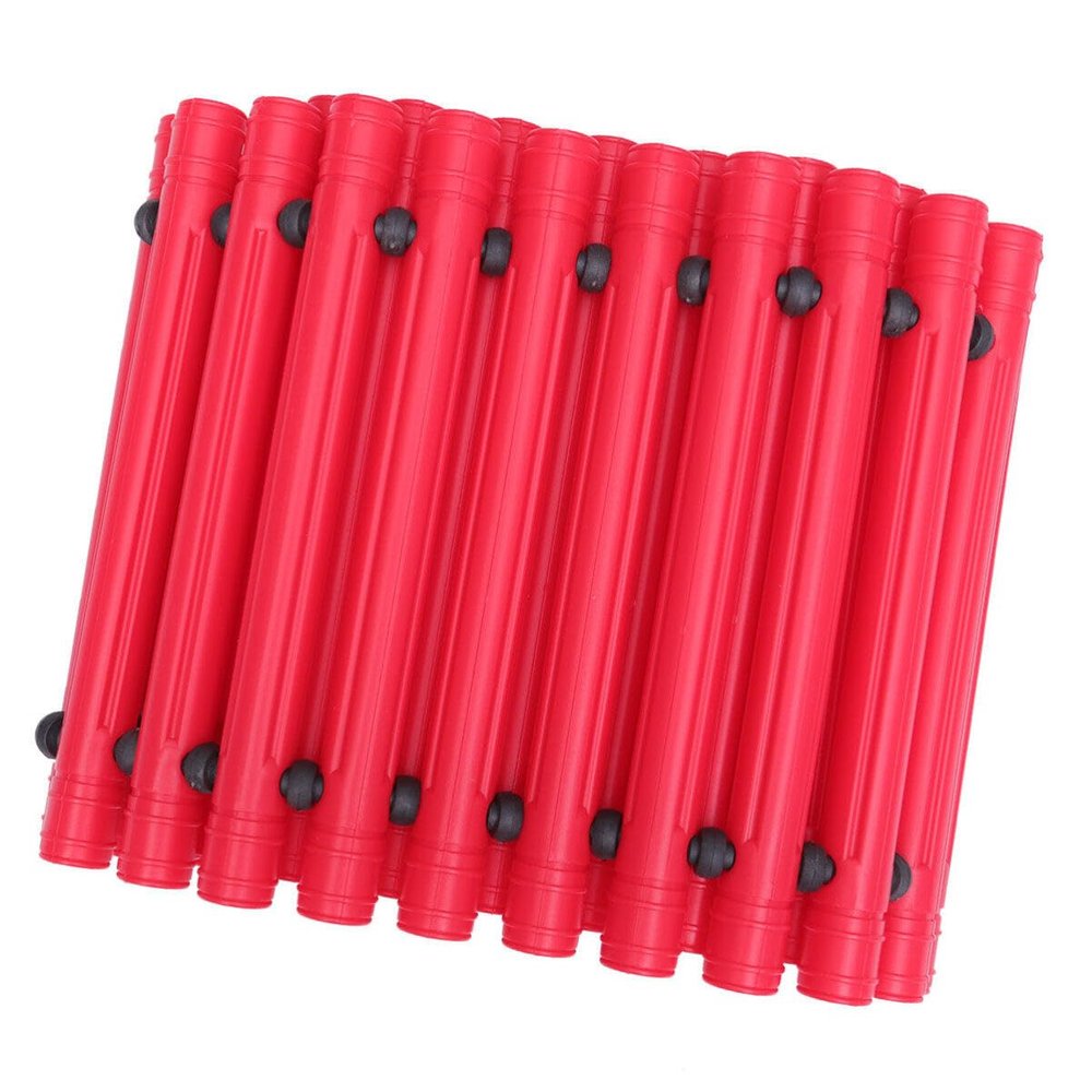 INOOMP Durable Balance Trails Sensory Training Equipment Tactile Board Toys (Red)