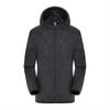 WHATON Impermeable Rain Jacket Raincoat Jacket Windproof Ultra Light Rainproof Windbreaker Rain Coat Hiking (Color : Black, Size : Large) view 1