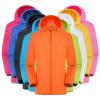 WHATON Impermeable Rain Jacket Raincoat Jacket Windproof Ultra Light Rainproof Windbreaker Rain Coat Hiking (Color : Pink, Size : 4X-Large) view 2