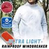 WHATON Impermeable Rain Jacket Raincoat Jacket Windproof Ultra Light Rainproof Windbreaker Rain Coat Hiking (Color : Pink, Size : 4X-Large) view 4