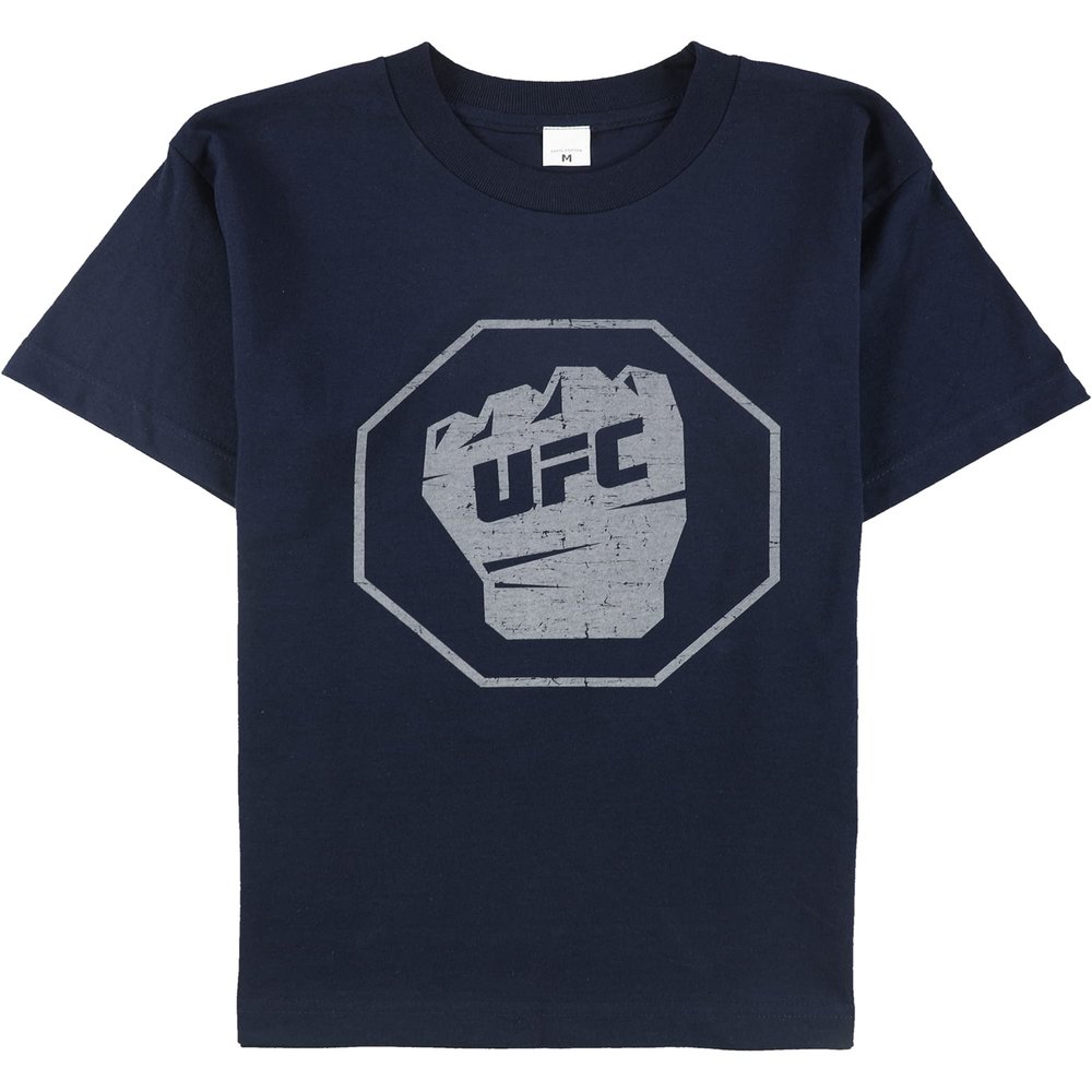 UFC Boys Distressed Fist Inside Logo Graphic T-Shirt, Blue, Big Kids (8-20), M