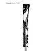 SuperStroke Zenergy Pistol 1.0 Golf Putter Grip with No Taper Enhanced SPYNE Technology, New Multi-Zone Texturing and Tech-Port, Black/White view 2