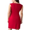 Kasper Women's Sleeveless Sheath Dress with Notch Neckline view 3
