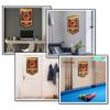College Flags & Banners Co. Loyola Chicago Ramblers Basketball National Champions Banner and Wood Banner Frame view 3