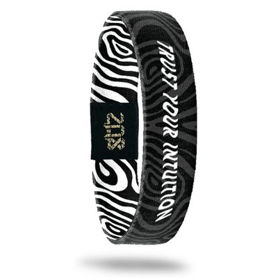 ZOX Inspirational & Motivational Bracelet  Uplifting Reversible Stretch Wristband with Positive Affirmations made from Recycled Plastic  Encouragement Gifts for Men, Women & Kids, Kids, Plastic, no