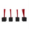 Markwort Foam Base Plugs with Red Bristels - 4 Pack,Black view 1