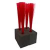Markwort Foam Base Plugs with Red Bristels - 4 Pack,Black view 2