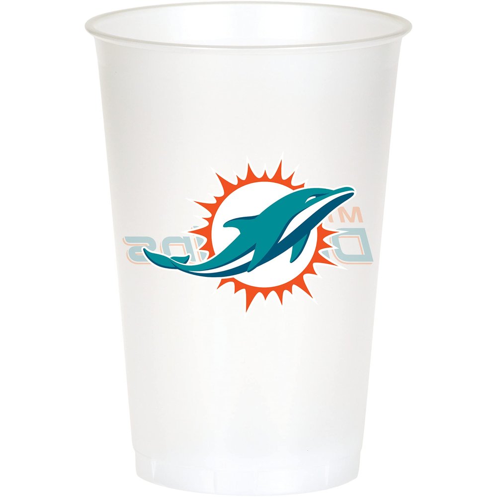 Trendware Miami Dolphins Plastic Cups, 24 ct