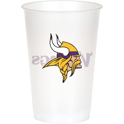 Trendware Minnesota Vikings Plastic Cups, 24 ct, Officially Licensed