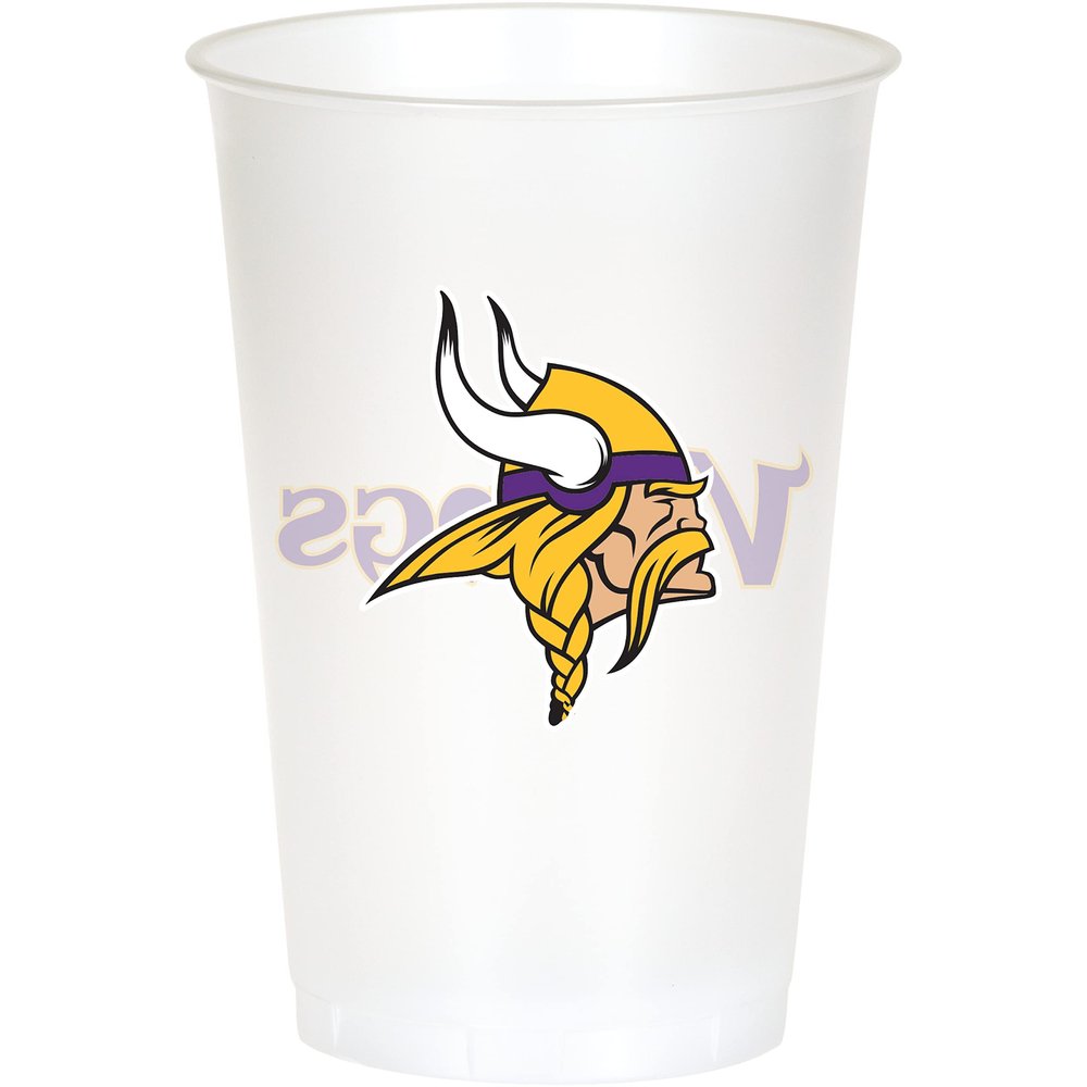 Trendware Minnesota Vikings Plastic Cups, 24 ct, Officially Licensed