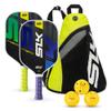 Selkirk Sport SLK Neo Graphite Pickleball Paddles Set of 2 | Designed in The USA | Complete Pickleball Set with 2 Pickle Ball Rackets, 3 Hybrid+ Balls, and SLK Sling Bag | Green & Purple view 1