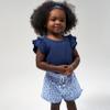 Gerber Baby Girls' Toddler 2-Pack Double Ruffle Tops, Blue, 12 Months view 2