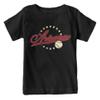Arizona Baseball Vintage Kid's Fan T-Shirt (Black Shirt, YXS) view 1