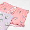 Gerber Baby Girls' Toddler 2-Pack Pull-On Shorts, Pink Floral, 18 Months view 2