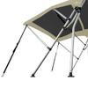 Oceansouth Breakwater Sportz Bimini Top  4ft with Rear Support Poles, Waterproof Includes Storage Boot (Sand, 83"-90") Fishing Bows Sun Shade Boat Waterproof Cover Boot Storage Bow Pole Covers Beach view 2