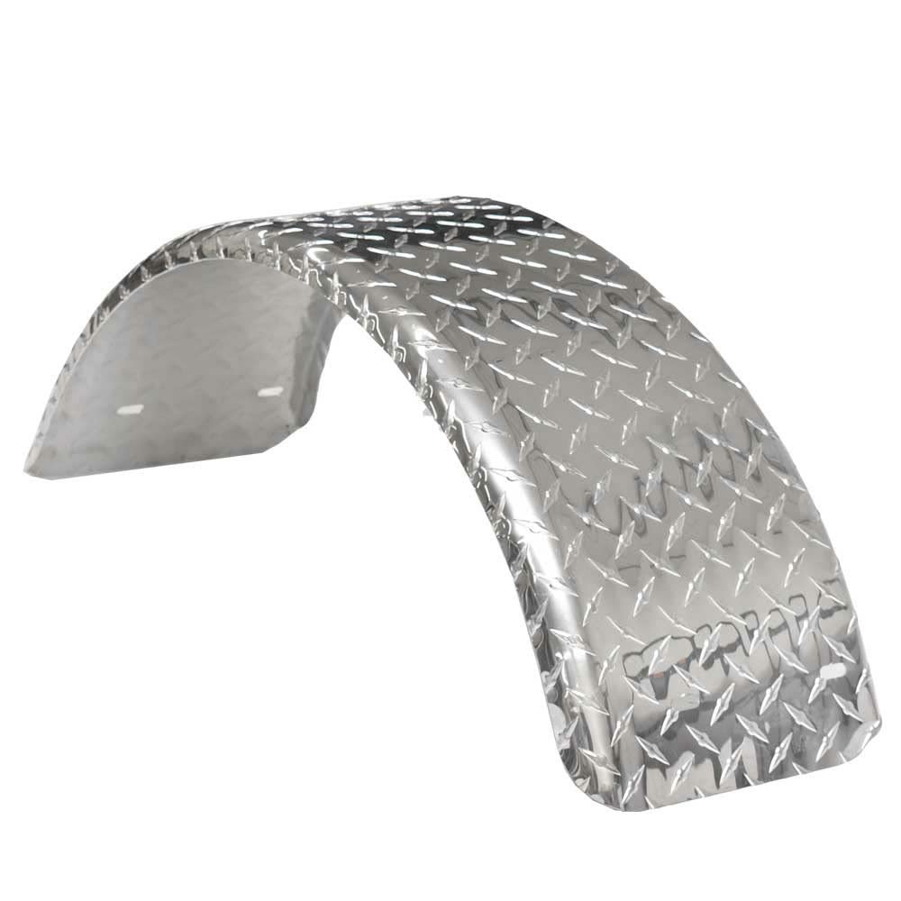 Boat Trailer Fender 44876TB | 27 1/2 x 9 Inch Aluminum Diamond