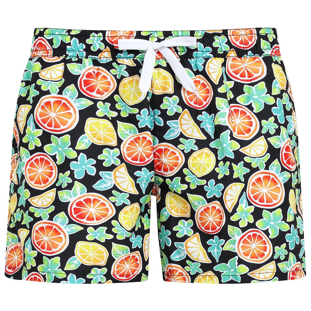Kanu Surf Mens, Havana Men's Swim Trunks Quick Dry Swim Shorts Bathing Suit Men, 5.5 to 7" Inseam (Regular and Extended, Citrus Black, XX-Large