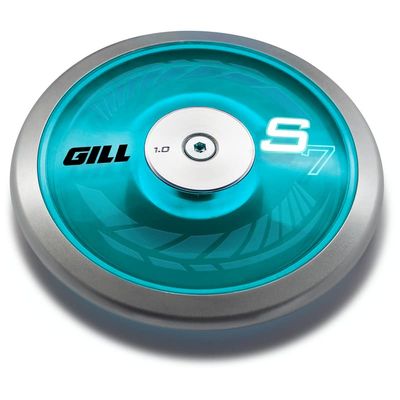 Gill Athletics 1 Kg Throwing Discus - Low to Mid Spin Metal Discus with 75% Rim Weight - Spin Disc for Practice and Competition - Ideal Track and Field Training Equipment