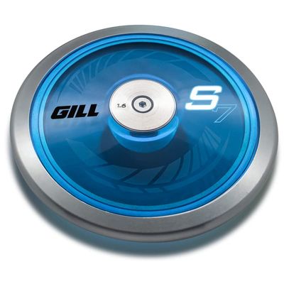 Gill Athletics 1.6 Kg Throwing Discus - Low to Mid Spin Metal Discus with 75% Rim Weight - Spin Disc for Practice and Competition - Ideal Track and Field Training Equipment