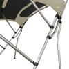 Oceansouth Breakwater Sportz Bimini Top  4ft with Rear Support Poles, Waterproof Includes Storage Boot (Sand, 59"-67") Fishing Bows Sun Shade Boat Waterproof Cover Boot Storage Bow Pole Covers Beach view 4