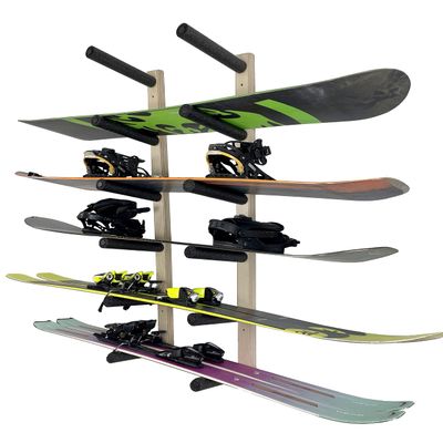Snowboard Wall Rack Mount - Holds 6 Boards