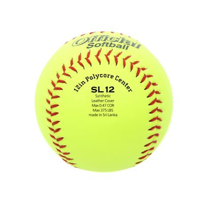 Skyline SL-12 Softballs 6 Pack -12 Inch Official Size and Weight Softball Game, Training Ball for Games, Batting, Fielding, Pitching Softball, Practice Softballs.