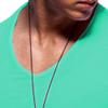 Men's V Neck Muscle Workout Athletic T-Shirt Bodybuilding Fashion Short Sleeve Slim Fit Zipper Tee Top (Light Green 2,US Size XXL Asia 3XL) view 2