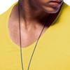 Men's V Neck Muscle Workout Athletic T-Shirt Bodybuilding Fashion Short Sleeve Slim Fit Zipper Tee Top (Yellow,US Size S Asia M) view 2