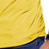 Men's V Neck Muscle Workout Athletic T-Shirt Bodybuilding Fashion Short Sleeve Slim Fit Zipper Tee Top (Yellow,US Size S Asia M) view 4