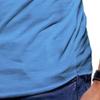 Men's V Neck Muscle Workout Athletic T-Shirt Bodybuilding Fashion Short Sleeve Slim Fit Zipper Tee Top (Blue 1,US Size XS Asia S) view 4