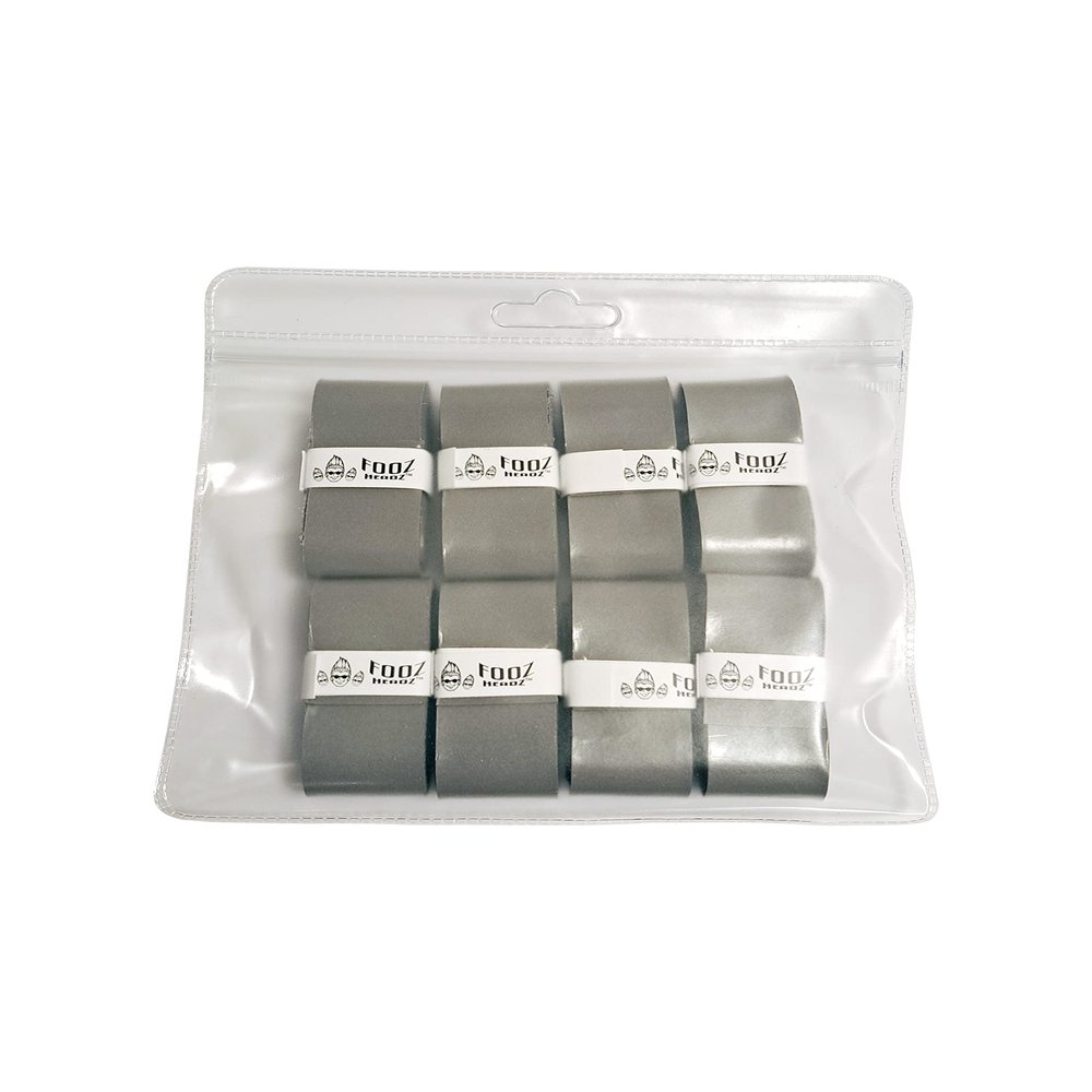 Fooz Headz Foosball Wraps 8-Pack (Gray): Pro Foosball Table Tournament Handle Wraps
