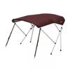 Oceansouth Breakwater Sportz Bimini Top  4ft with Rear Support Poles, Waterproof Includes Storage Boot (Maroon, 51"-59") Fishing Bows Sun Shade Boat Waterproof Cover Boot Storage Bow Pole Covers view 1