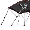 Oceansouth Breakwater Sportz Bimini Top  4ft with Rear Support Poles, Waterproof Includes Storage Boot (Maroon, 51"-59") Fishing Bows Sun Shade Boat Waterproof Cover Boot Storage Bow Pole Covers view 2