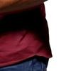 Men's V Neck Muscle Workout Athletic T-Shirt Bodybuilding Fashion Short Sleeve Slim Fit Zipper Tee Top (Wine Red,US Size M Asia L) view 4
