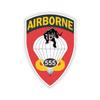 Kiss-Cut Stickers - Army - 555th Parachute Infantry Battalion wo Txt X 300 (2"x2", White) view 1