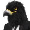 SANZHIGUO Black Eagle Mask Novelty Latex Hawk Mask Closed Mouth Eagle Head Mask Animal Costume Bird mask for Party Festival Halloween Masquerade view 1