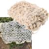 CHEVVY Military Camouflage Netting 2x3m, 4x5m, 3x4m, 5x5m, Beige Camouflage Net, Outdoor Camo Netting for Blinds Hunting Shooting Blind Camping Military Party Decoration (Size : 5x6m/16.4x19.7ft) view 1