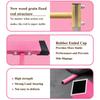 GLANT Gymnastic Kip Bar,Horizontal Bar for Kids Girls Junior,3' to 5' Adjustable Height,Home Gym Equipment,Ideal for Indoor and Home Training,1-4 Levels,300lbs Weight Capacity (Light Pink) view 3