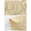 Maiyifu-GJ Men's Fashion Cotton Linen Drawstring Tee Casual Lace-Up Neck Shirts Summer Beach Hippie Short Sleeve Tops (Khaki,US SIZE XL Asia XXL) view 4