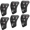Watayo 6 Pcs 4 Wheel Baseball Umpire Clicker -Black Umpire Indicator Gear -Practical Baseball Counter Clicker for Scorekeeper Recording Outs & Innings Balls view 1