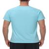 Men's Rash Guard Shirts Swim Shirts UPF 50+ UV Sun Protection Quick Dry Short Sleeve Surf Shirt Fishing Beach T-Shirt Light-Blue 4XL view 2