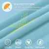 Men's Rash Guard Shirts Swim Shirts UPF 50+ UV Sun Protection Quick Dry Short Sleeve Surf Shirt Fishing Beach T-Shirt Light-Blue 4XL view 4