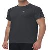 VAYAGER Men's Rash Ruard Shirts Swim Shirts UPF 50+ UV Sun Protection Quick Dry Short Sleeve Surf Shirt Fishing Beach T-Shirt Dark-Grey M view 1
