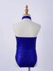 CHICTRY Kids Girls' Fashion Sequins Sleeveless Halter Neck Gymnastics Leotard Fancy Cutouts Dance Bodysuit Costume Royal Blue 7-8 Years view 4