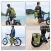 YEEGO DIRECT Bike Panniers, 29L Large Capacity Waterproof bike bags, Bike Rack Bag Bike Saddle Bags For Rear Rack Bicycles Commuter Backpack - Green (1 PCS) view 4