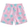 Cozople Boys Swim Trunks Size 8 Summer Quick Dry UPF50+ Beach Swim Shorts Funny Blue Jungle Beach Surf Shorts Swimsuit with Stretchy Boxer Brief Liner Swimwear for Beachwear Size 7 view 4