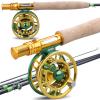 SUNESA Fishing Poles Fly Fishing Rods and Reels 5-Sections Carbon Rod 5/6 Reels for Trout Perch Fishing Suitable for Leisure Fishing Telescopic Fishing Rod (Color : 1) view 2