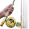 SUNESA Fishing Poles Fly Fishing Rods and Reels 5-Sections Carbon Rod 5/6 Reels for Trout Perch Fishing Suitable for Leisure Fishing Telescopic Fishing Rod (Color : 1) view 3
